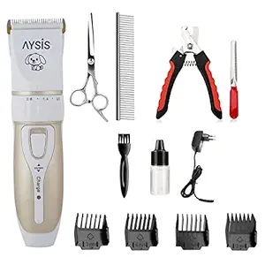 Professional Automatic Rechargeable Pet Hair Trimmer for Dogs with LCD Display and Turbo Mode for Dog and Cat Cordless and Rechargeable Trimmer Rabbits & Other Small Animals