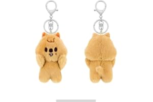 NEVSTOP 10 cm Stray Kids Porte-clés en peluche MAGNET série « ATE » SKZoo Porte-clés mignon porte-clés pendentif pour les fans (Han Quokka)