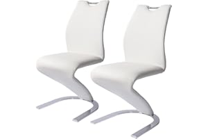 ‎JIEXI Original Mermaid Esszimmerstuhl Home skandinavische Erwachsene Schreibtischstühle Freizeit Kreative Leder Kunst Bar Theken Stuhl Sitz (2 Stück) (weiß)