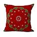 Produktbild Cushion Cover Christmas Decoration Santa Claus Christmas Tree Creative Christmas Art Pillow Case Home Bar Club Car Bed Decor Sofa Cushion Cover MY-CM1001-01(16" X 16" inches)