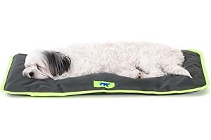 Ferplast Jolly Dog and Cat Mat, Washable Dog Bed, Dog Cushion, Waterproof and Scratch-Resistant, Mat for Dog Kennels, Car, Dog Basket, 57 x 38 cm, S, Black