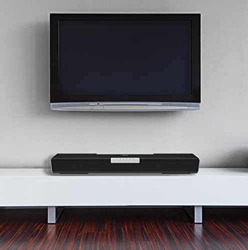 AZATOM Stealth Bar AZHD1 Is The Ultimate Soundbar And HiFi Speaker. 3 X HDMI Inputs Including 1.4 ARC 2.0 Compatible - Optical - Airplay - WiFi - Bluetooth - Dolby Digital Surround - 150 Watts - 2 Built-In Subwoofers. Azatom Multiroom App Supported - Stream Music Wirelessly - Including Apple Music, Spotify And Deezer. Table Or Wall-Mounted. 4K 3D TV Ready - British Design And Engineering. (Certified Refurbished)