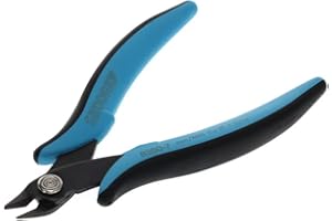 GEDORE 1829017 Miniatur Elektronik-Seitenschneider für 1,3 mm Kupferdraht, Stahl, Schwarz/Blau