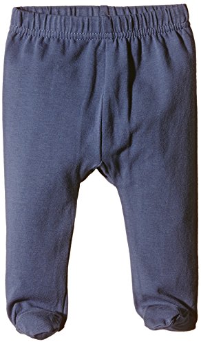 Pippi Baby-Boys with Foot-Solid Trousers, Vintage Blue, 6-9 Months (Manufacturer Size:74)
