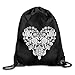 Produktbild GONIESA Fashion Unisex Gym Bag On The Go Sea Turtle Heart Logo Gift Design Funny School Bag Drawstring Backpack Travel