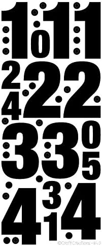 1 x SILVER 50mm and 25mm NUMBERS Peel off Stickers Cardmaking, 843