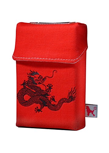Preisvergleich Produktbild Smokeshirt modische Hülle für Zigarettenschachteln, Überzug, Etui, Zigarettenhülle für Zigarettenpackungen, Black Dragon