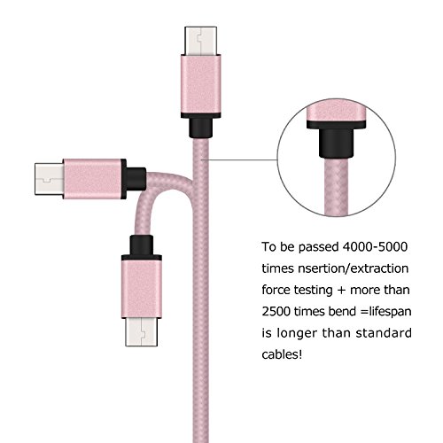 Datechip USB Type C Kabel auf USB 3.0 Datenkabel Adapter Ladekabel für Google Nexus 5, Nexus-6P, Pixel C, Lumia 950 and Chromebook ,3.3ft/1M Schwarz - 5