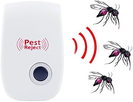 Pest repeller 2 Pack - Pest Reject - Ultrasonic Pest Repeller, Electronic Plug for Insects, Roaches, Flies, Ants, Spiders, Mice, Bugs, Non-toxic Environment - Friendly, Humans &amp; Pets Safe 100%