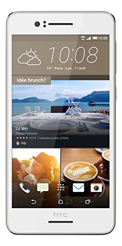 HTC Desire 728 Smartphone d  bloqu   4G  Ecran  5 5 Pouces - 16 Go - Simple Nano-SIM - Android  Blanc Irise  Classic Rose Gold 