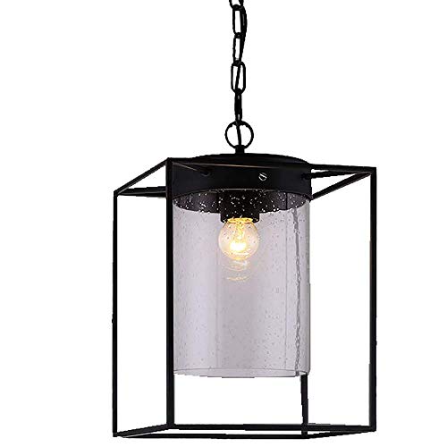 Preisvergleich Produktbild HL413 Moderne Industrieller Metalldeckenlampen-Licht-Blase Glaspendelleuchte Edison Kronleuchter