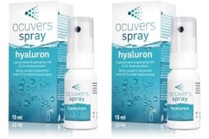 PAULE & KNOPF Ocuv Hyaluron Lot de 2 sprays pour les yeux avec liposomes - 15 ml - Pour les yeux secs - L'alternative aux gouttes oculaires contre les yeux secs
