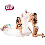 KIWISE Flotador Inflables Piscina de colchón de Aire Unicornio Hinchable Piscina balsa PVC...