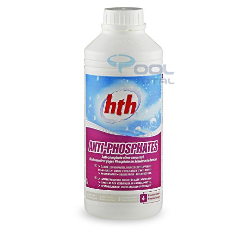hth ANTI-PHOSPHATE 1,0 l - Entfernt Phosphate aus dem Schwimmbadwasser, die Ursache für Algenbildung