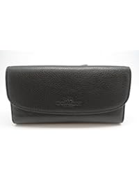 Entrenador de la mujer de curtido cuero chequera cartera, estilo F52715