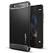 Produktbild Huawei P8 Lite Hülle, Spigen® [Rugged Armor] Karbon Look [Schwarz] Elastisch Stylisch Soft Flex TPU Silikon Handyhülle Schutz vor Stürzen und Stößen Schutzhülle für Huawei P8 Lite Case Cover - Black (L04CS20300)
