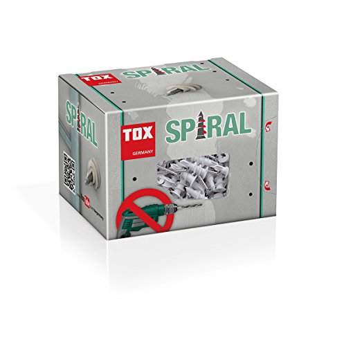 TOX Gipskartondübel Spiral 32 mm mit Schraube, 50 Stück Dübel und 50 Schrauben, 068101231 - 2