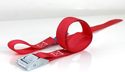 1x 2tlg. Lashing Strap with Clamping Lock (Klemmschlosszurr Dan 0,97 m with Loop Strap