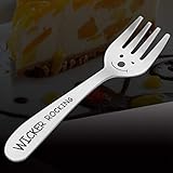 1 Stücke Schwere Lange Griff Edelstahl Kuchen Dessert Obst Gabeln Geschirr Lächeln Gesicht Küche Dekorative Zubehör Black