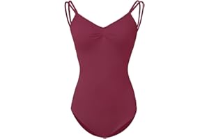 ROYAL SMEELA Ballett trikot mit bh damen spaghettiträger tanzen trikots nylon body ballettbody erwachsene balletttanztrikot ballerina balletttanzbody fuer frauen sexy tanzbody