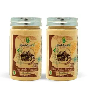 Herbtoniq 100% Natural Dry Amla Powder (Gooseberry) For Hair Pack And Face Pack 125g (Pack of 2)