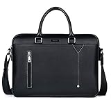 ▶ Classic + Innovative: Diese Herren Umhängetasche ist maßgeschneidert in schwarzem Kunstleder, mit einem klassischen Taschen-Design und einem Computerfach zum Schutz unseres Laptops. Die äußere Struktur fügt ein neues Element hinzu, und die vordere Reißverschlusstasche kennzeichnet einen gebogenen Reißverschluss, der die Schultertasche einzigartiger und innovativer sieht, fügt aber einen Riemen dem Rücken hinzu, der an den Koffer angebracht werden kann.