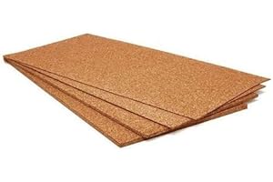 PEBSHOP PANNELLO ISOLANTE IN SUGHERO AGGLOMERATO cf. 5 pz. (Misura 50x100 cm. Spessore 2 mm.)