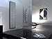 Produktbild Badheizkörper Design broken Mirror 3, HxB: 180 x 47 cm, 1118 Watt, weiß / dunkelgrau (metallic) (Marke: Szagato) Made in Germany / moderner Bad und Wohnraum-Heizkörper (Mittelanschluss)
