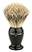 Edwin Jagger Best Badger Shaving Brush with Drip Stand - Large, Imitation Ebony