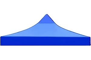 NASSMOSSE Replacement Canopy Top 8.2x8.2 Ft Waterproof UV-Proof Pop Up Tent With Fasten Tape - Foldable Cover Roof for Outdoor Garden Patio Pavilion Sun Shade, Top Only, Small