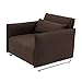 Produktbild Softline Cord Sessel/Schlafsessel, Dunkelbraun Filz 635 BxHxT 95x76x96cm Gestell Chrom