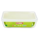 Pyrex Rectangular Dish with Plastic Lid, 1.5L (Kitchen &amp; Home)