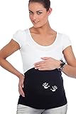 Bauchband – Glitzer Händchen – Schwarz
