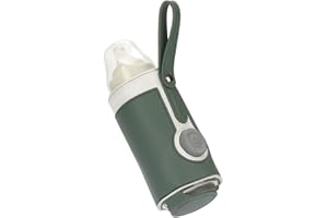 URFEDA Calentador de Biberones USB, Bolsa Térmica para Biberón Calentador de Biberones Leche Portátil Calentador de Viaje Cubierta de Almacenamiento Aislante Termostato para El Cuidado Del Bebé