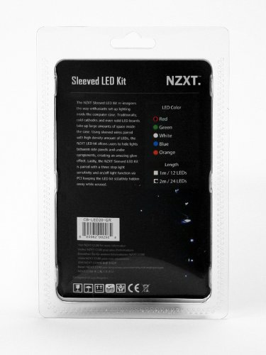 NZXT CB-LED10-RD Sleeved LED Kit rot - 4