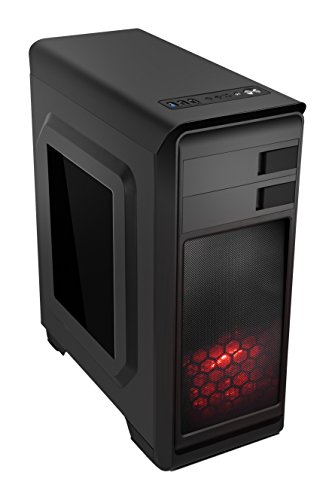 Nox Modus - NXMODUSR - Caja PC, ATX, USB 3.0, Color Negro Rojo