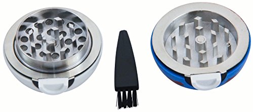 PokéFun – Superball Pokeball Weed Grinder | Herb Crusher | Gewürzmühle | Krautmühle | Siebgrinder | Crusher 3 teilig | 55 mm | Pollenfilter | Pinsel - 5