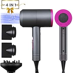 Sèche Cheveux Ionique Professionnel 2000W 3 Modes Réglables Avec Diffuseur Sèche Cheveux De Voyage Portable Accueil Meilleur Cadeau Pour Fille/Femme/Épouse/Amie.