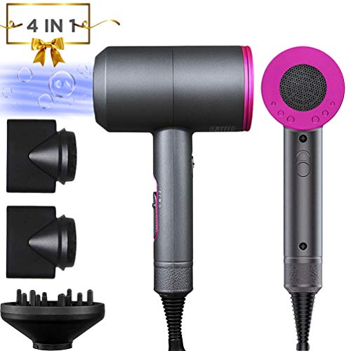 Sèche Cheveux Ionique Professionnel 2000W 3 Modes Réglables Avec Diffuseur Sèche Cheveux De Voyage Portable Accueil Meilleur Cadeau Pour Fille/Femme/Épouse/Amie.