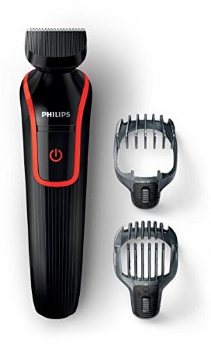 Philips Multigroom 1000 QG410/16 - Recortador y barbero, 2 peines, 18 posiciones de longitud, color negro
