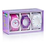 Hapids Kinderuhr und Wechselarmband - Glitzer-Serie