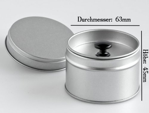 24 kleine Gewürzdosen mit extra Aromadeckel Ø 6,6cm, Höhe 4,6cm, stapelbar, inkl. 24 Etiketten - 3