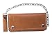 Produktbild Motorrad biker Trucker Echt Leder Wallet W/Kette Faltportemonnaie Tan New