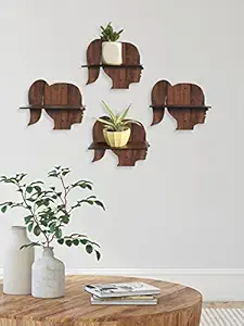 LOVERIA Handicraft Wooden Wall Rack Shelves for Living Room , Bedroom , Office , Kids Room and for Wall Decor and Home D?cor(The Women)