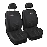 Die Autositzbezüge wurden aus Polyester und Velours hergestellt.