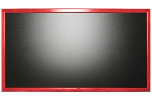 INTERFACE-PLV Ardoise murale en bois couleur rouge vin dimensions 102 x 57 cm - Fabrication française