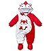 Produktbild PER Babies Strampler mit Kapuze Pyjamas Winter Sleepingwear für 0-12Monate