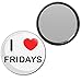I Love Fridays - 55mm Round Compact Mirror
