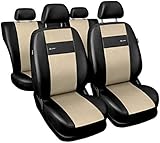 Umweltfreundlich und gesund Material: PU-Leder, einfach zu reinigen, Universal-Größe, passend für die meisten Autos, vechles, SUV, Vans; Farben für Sie zur Auswahl