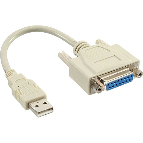 Intos Adapter USB Gameport Konverter USB-Gameport USB-A / S-DB15 / B